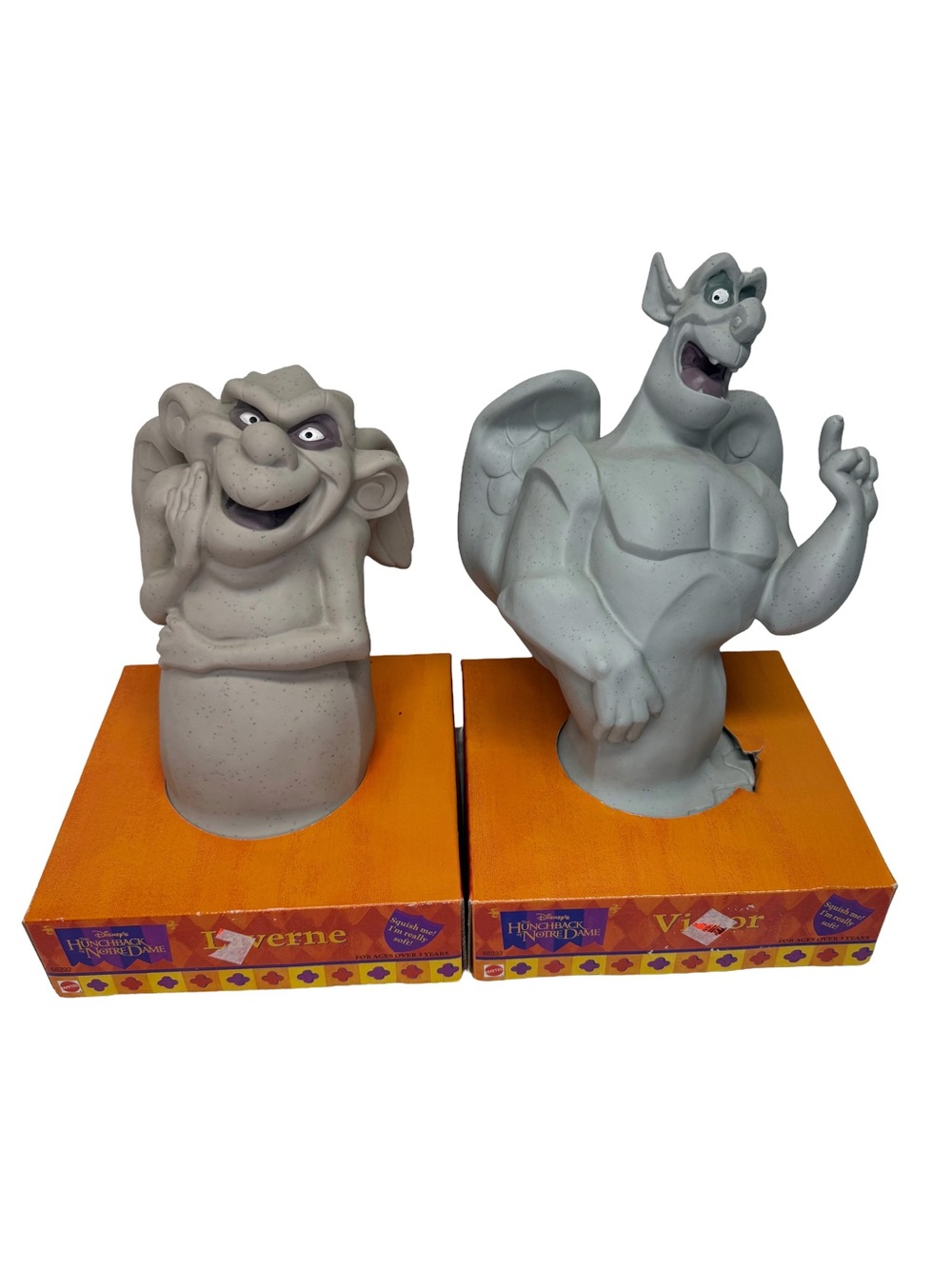 Vintage 1996 Disney Hunchback Notre Dame Victor & Laverne Gargoyles Mattel
